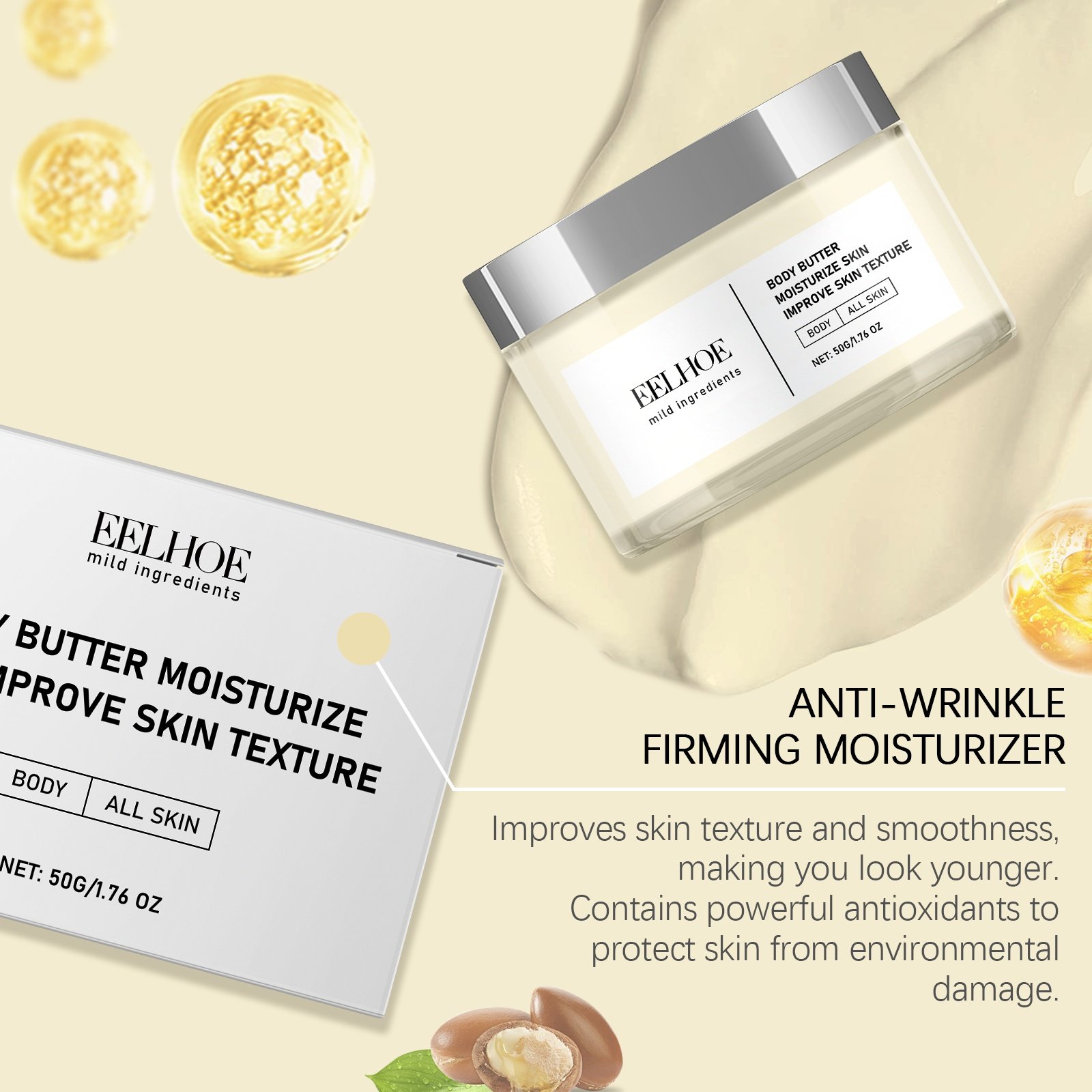 EELHOE Body Moisturizer Hydrates Body Care Moisturizes Tender Skin And Enhances Skin Shine - Image 3