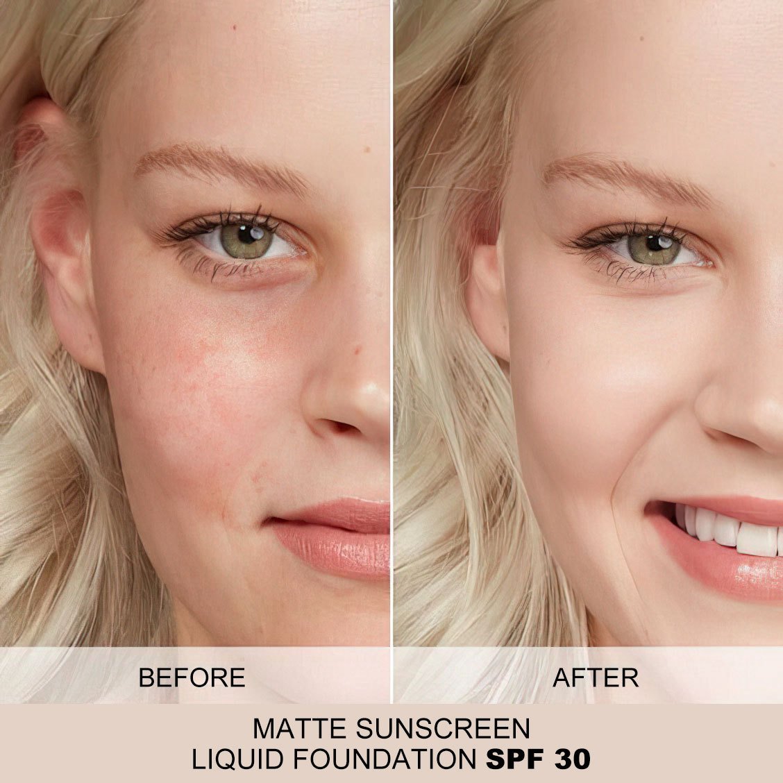 MATTE SUNSCREEN LIQUID FOUNDATION SPF 30 - Image 3