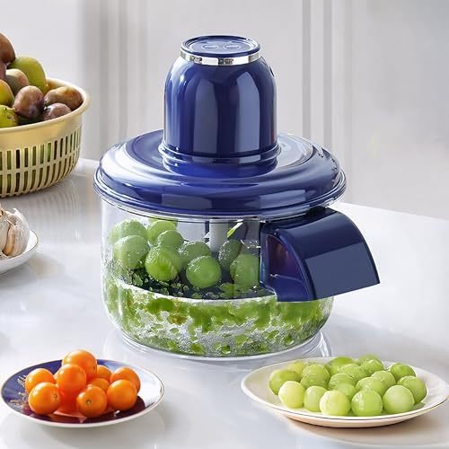Ormos Electric Grape Peeling Machine – Automatic Garlic & Tomato Peeler, Rechargeable Fruit Skin Remover Tool For Small Fruits, Home Kitchen Gadget-Blue