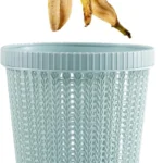 Woven Pattern Plastic Waste Bin