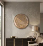Luxury Bronze Grid Clock - Image 3