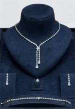 Elegant Teardrop Crystal Jewelry Set - Image 2
