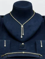 Elegant Teardrop Crystal Jewelry Set