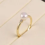 Natural Freshwater Pearl Ring With Adjustable Size