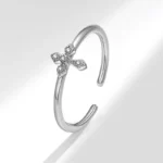 Womens Simple And Stylish Cross Ring - Image 6