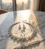 Woman Stylish Silver Jewelry Set - Image 3