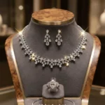Woman Stylish Silver Jewelry Set