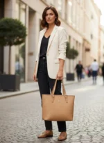 BC Monogram Structured Tote Handbag - Image 4