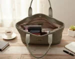 Ribbed Texture Tote Handbag - Image 3